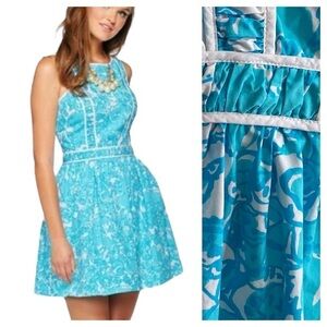 Lilly Pulitzer Becky Dress Shorely Blue She's a Fox